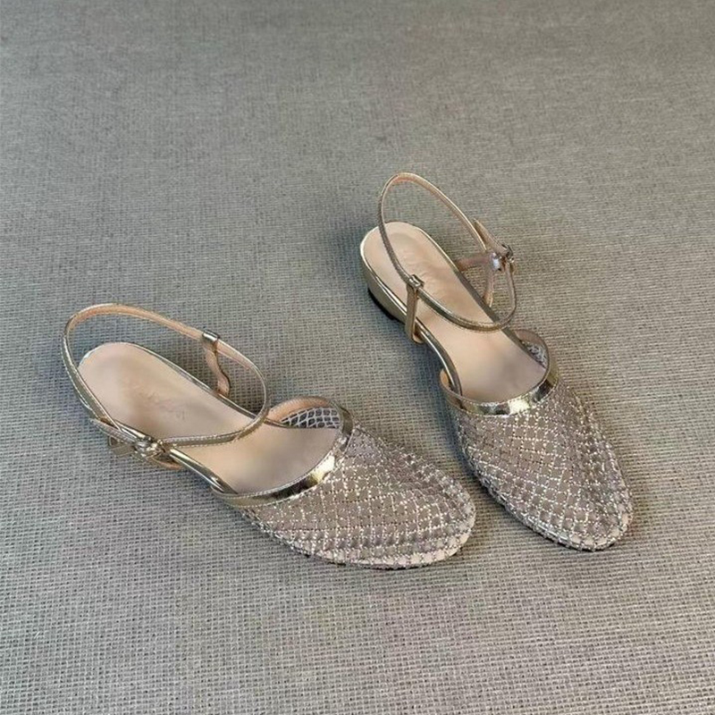 Women Shoes Size 7 - Vrouwen Mesh Sandalen Kristal Schoenen Luxe