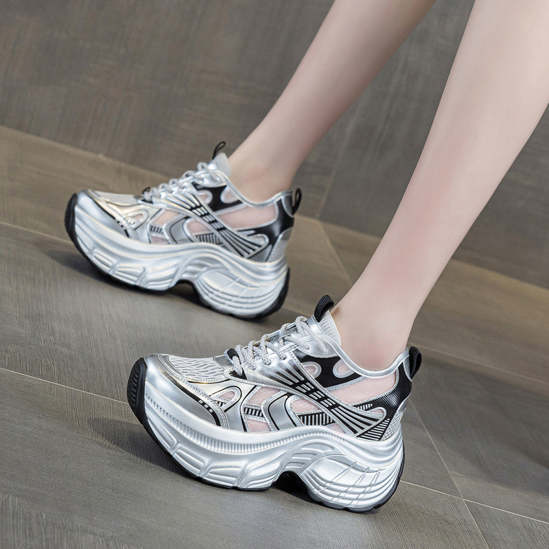 Women'S Shoes Casual Sneakers - 8 cm verborgen hoogteverhogende platform sneakers