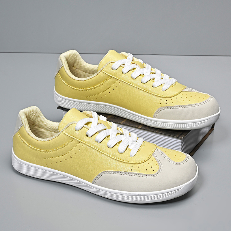 Women Shoes Big W - Mode gele wandelschoenen unisex brede neus