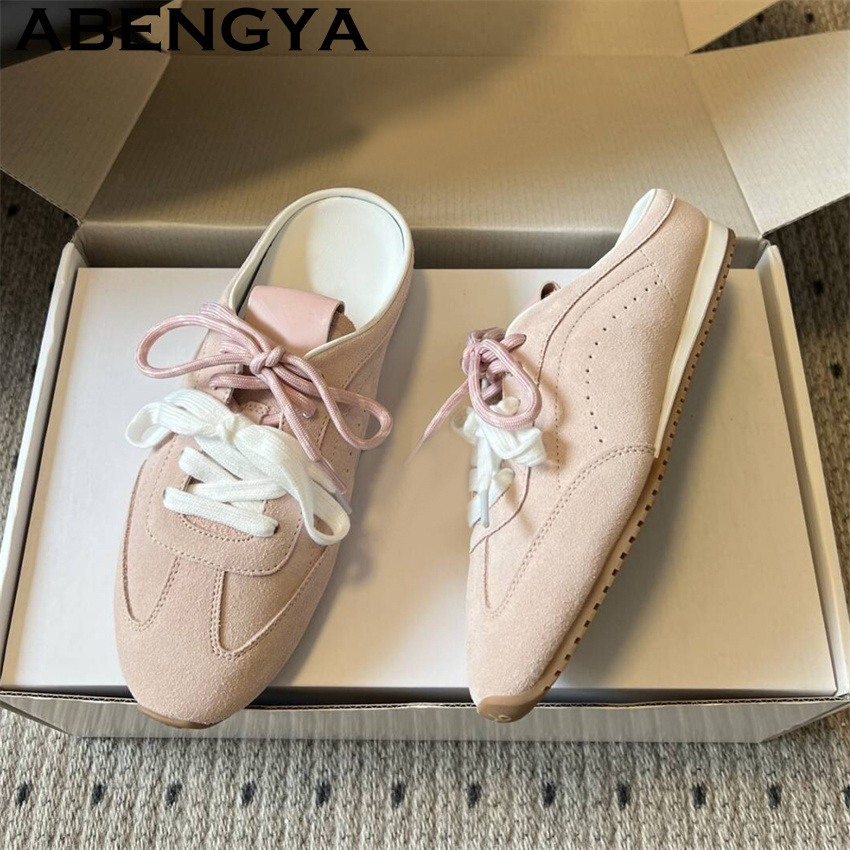Women'S Shoes Casual Sneakers - Dames Casual Platte Slippers met Veters