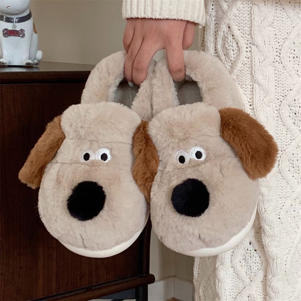 Women Shoes For Winter - Size36-45 Knuffel Hond Slippers Meisjes Pluizige
