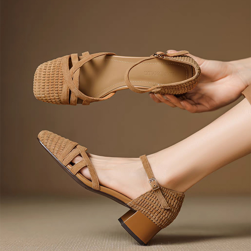 Women'S Shoes Veja - Retro Weave Hoge Hak Sandalen Vrouwen