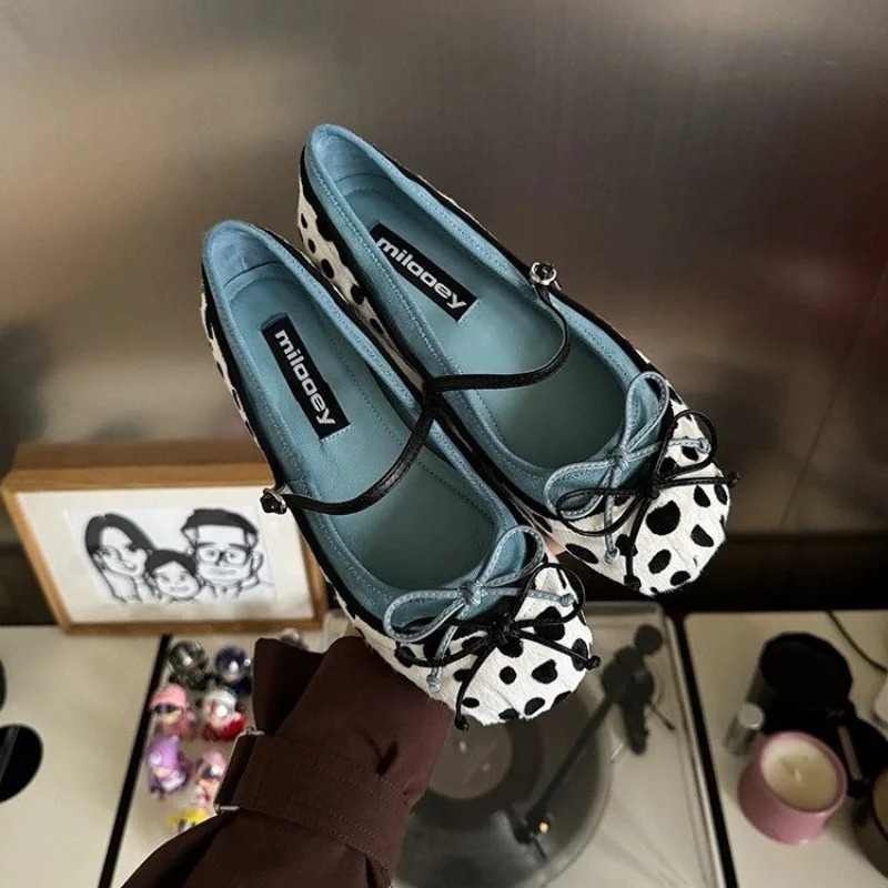 Women Shoes With Heels - 2026 Franse platte ballerina's met ronde
