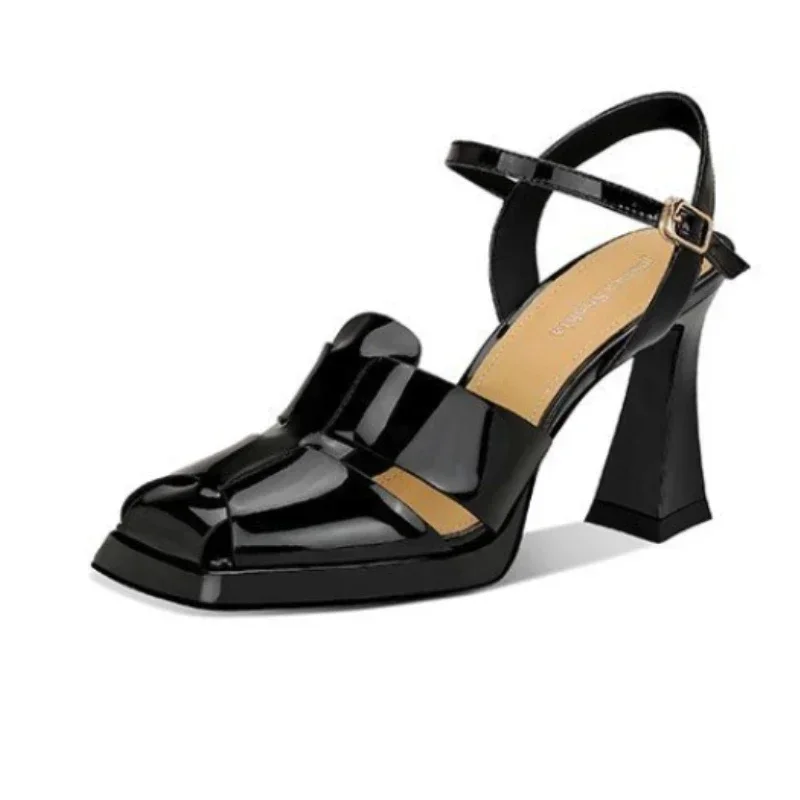 Women Shoes Model - Damessandalen met hoge hak Mode lakleer