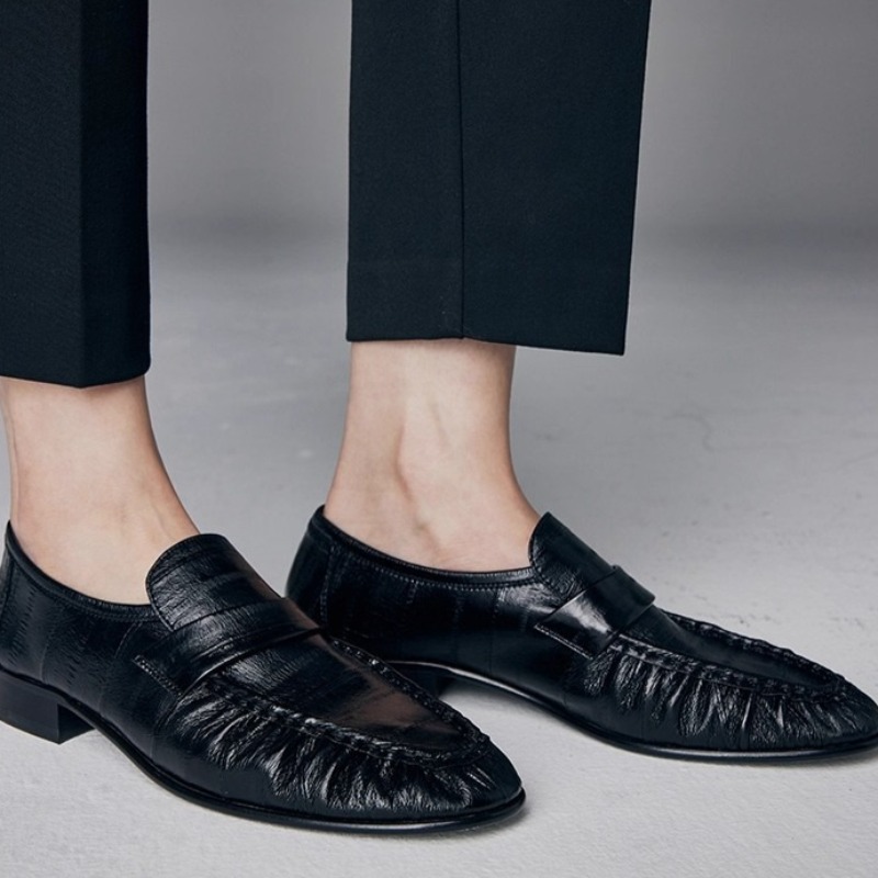 Women Shoes With Heels - Luxe damesschoenen Nieuwe handgemaakte lederen loafers
