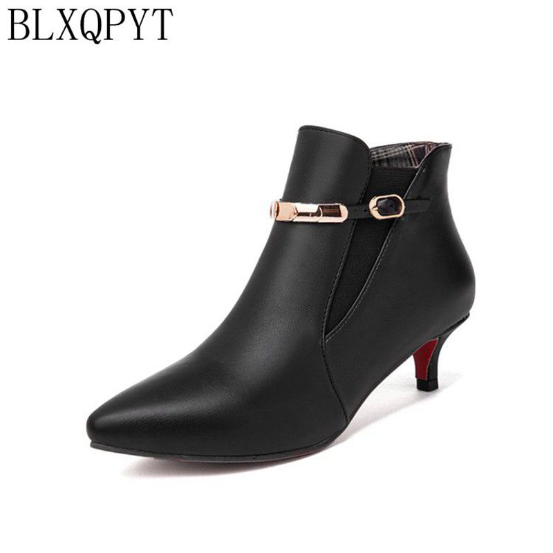 Women Shoes Size 7 - BLXQPYT Dames Enkellaarsjes met Kitten Heel,