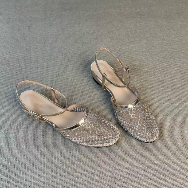 Women Shoes Model - Franse strass steentjes mooie holle wedge