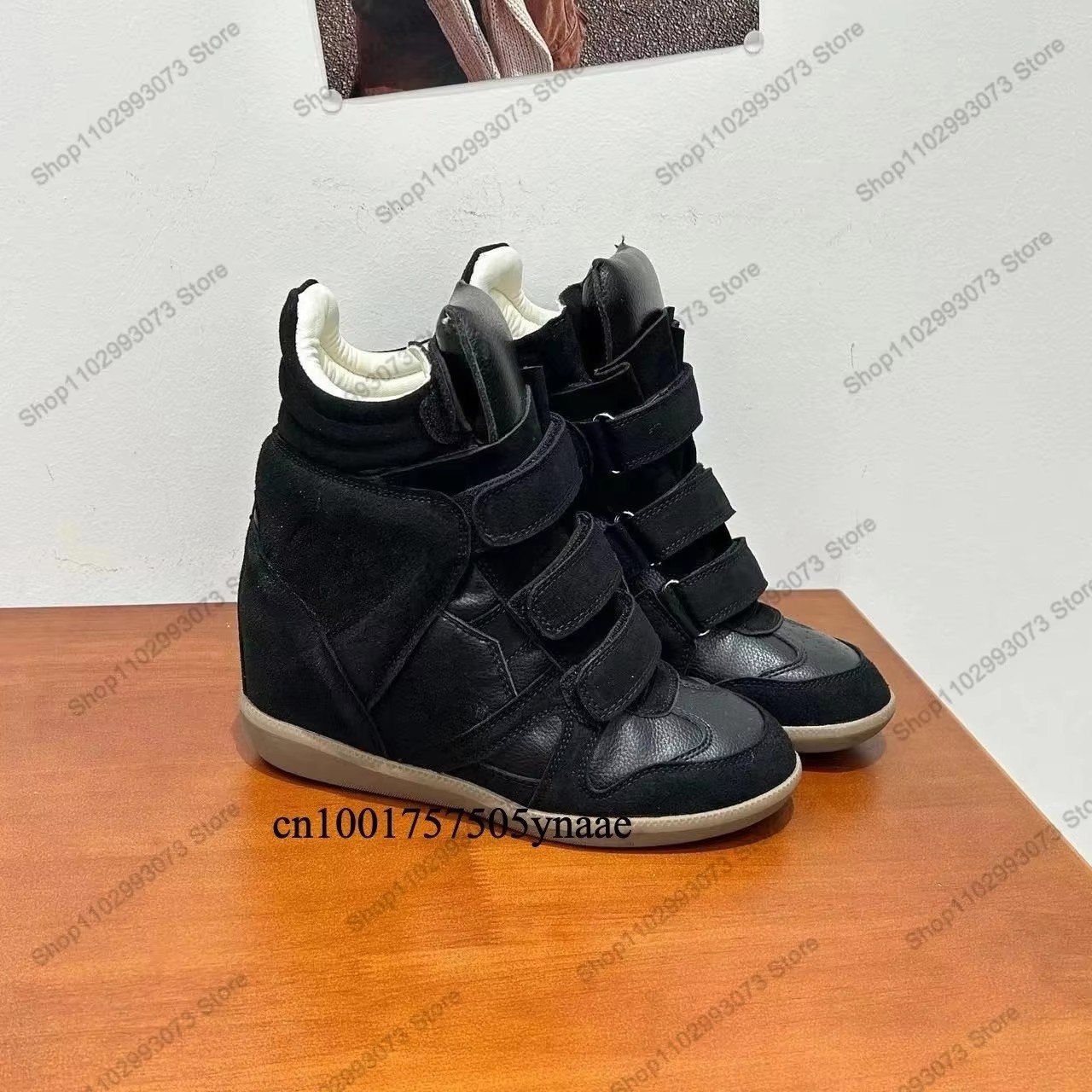 Women'S Shoes Casual Sneakers - Dames Hoge sneakers met verborgen sleehak