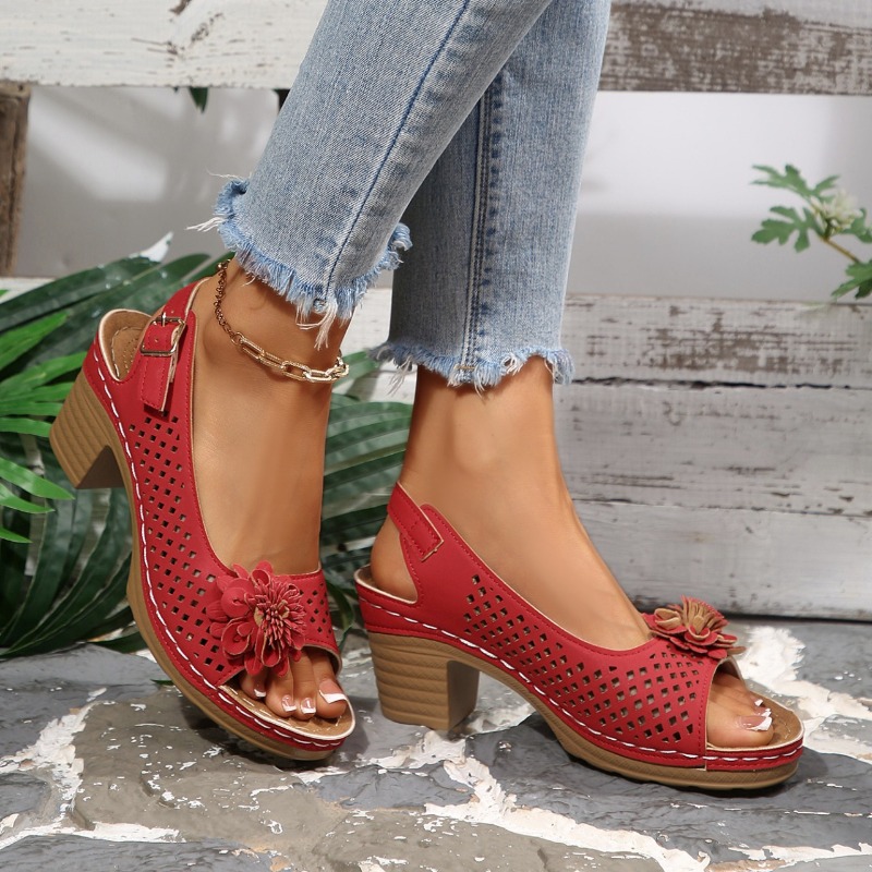 Dames sandalen met chunky hak  - Women Shoes Model recensie en prijs
