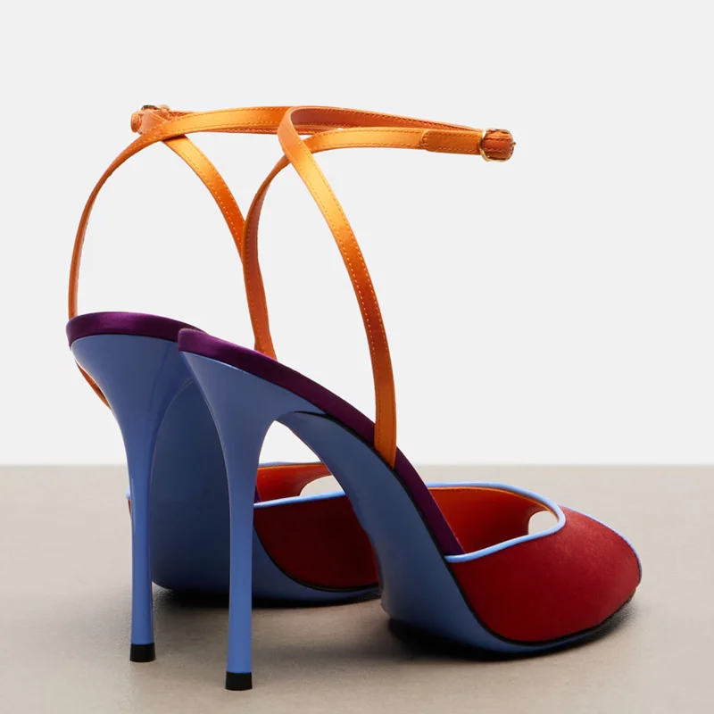 Satijn gemengde kleuren peep t - Women'S Shoes Veja recensie en prijs