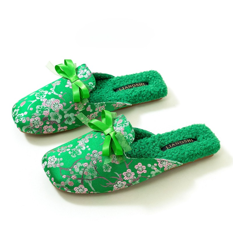 Elegante satijnen geborduurde  - Women Shoes For Winter recensie en prijs