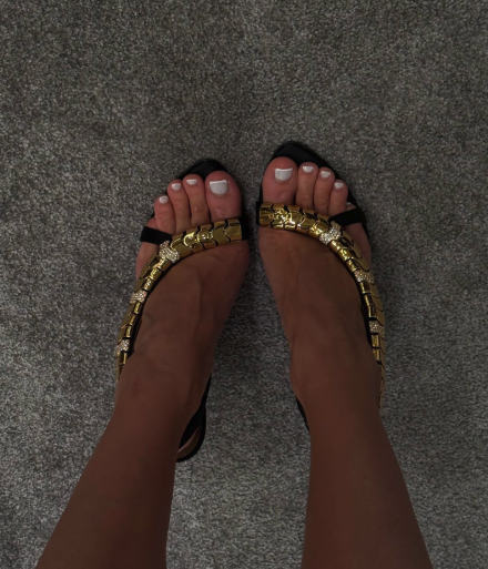 Gouden metalen ketting sexy le - Gold Chain Sandal recensie en prijs