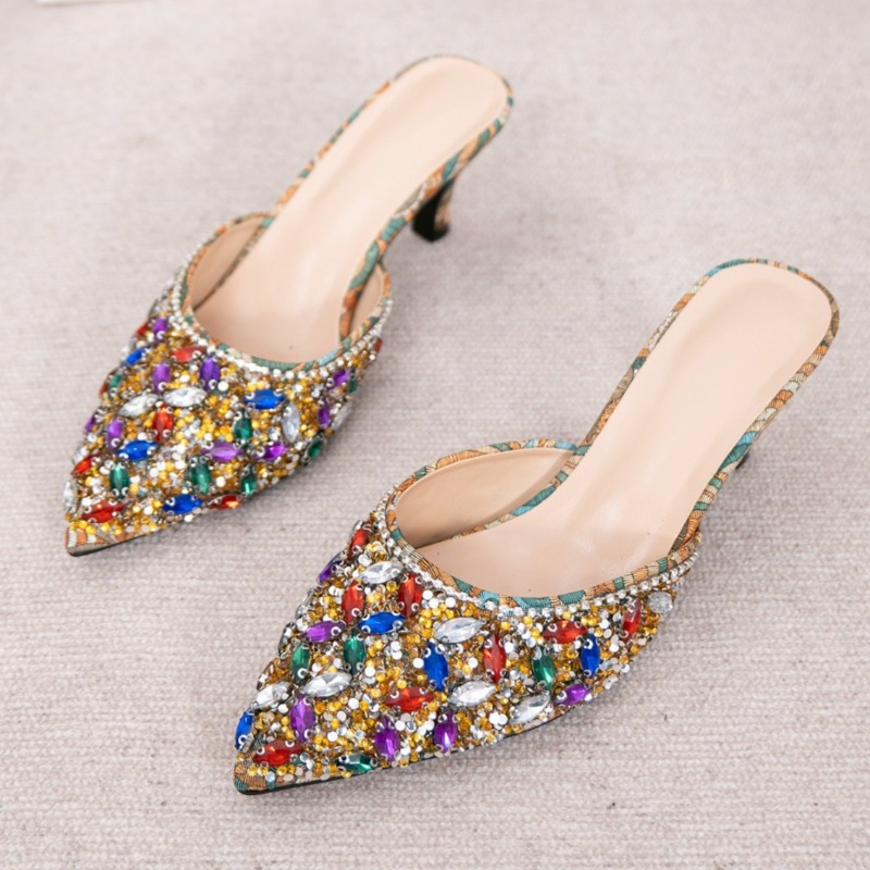 Luxe Strass Kitten Hak Slipper - Women'S Shoes Kitten Heels recensie en prijs