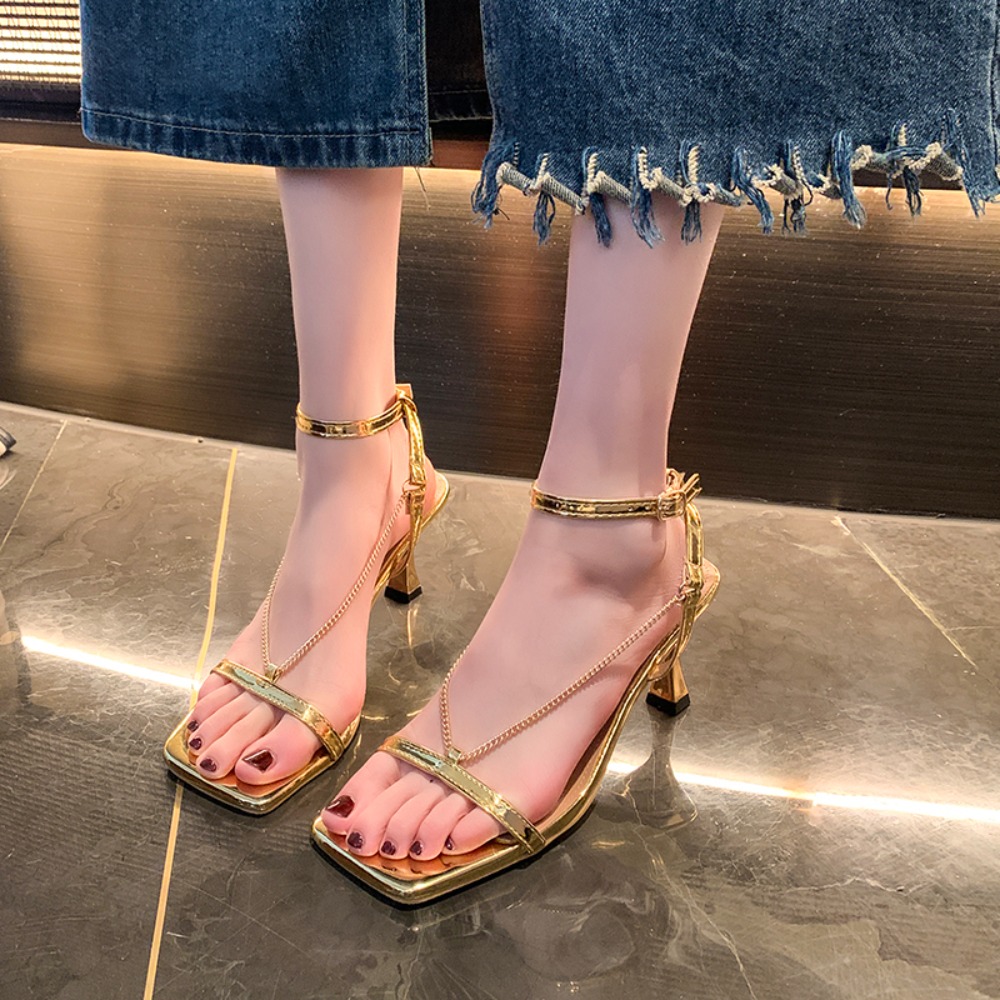 Gouden ketting sexy sandalen m - Gold Chain Sandal recensie en prijs