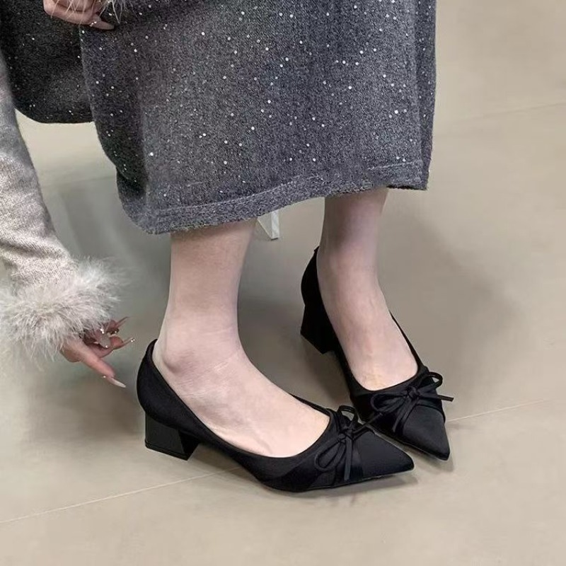 Retro halflange enkele schoene - Women Shoes With Heels recensie en prijs