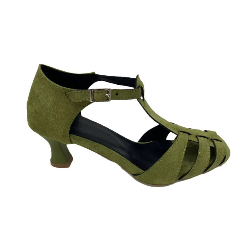 Dames Groene Suède Kitten Heel - Women'S Shoes Kitten Heels recensie en prijs