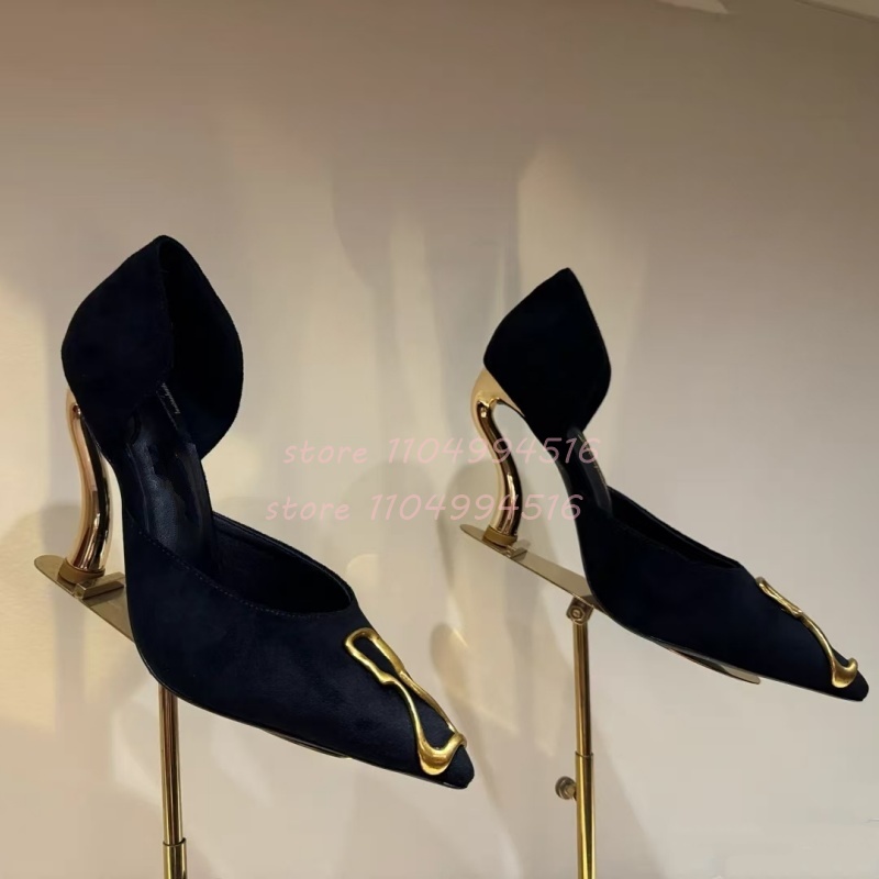 Metalen Decor Zwart Suede Cove - Women Shoes Model recensie en prijs