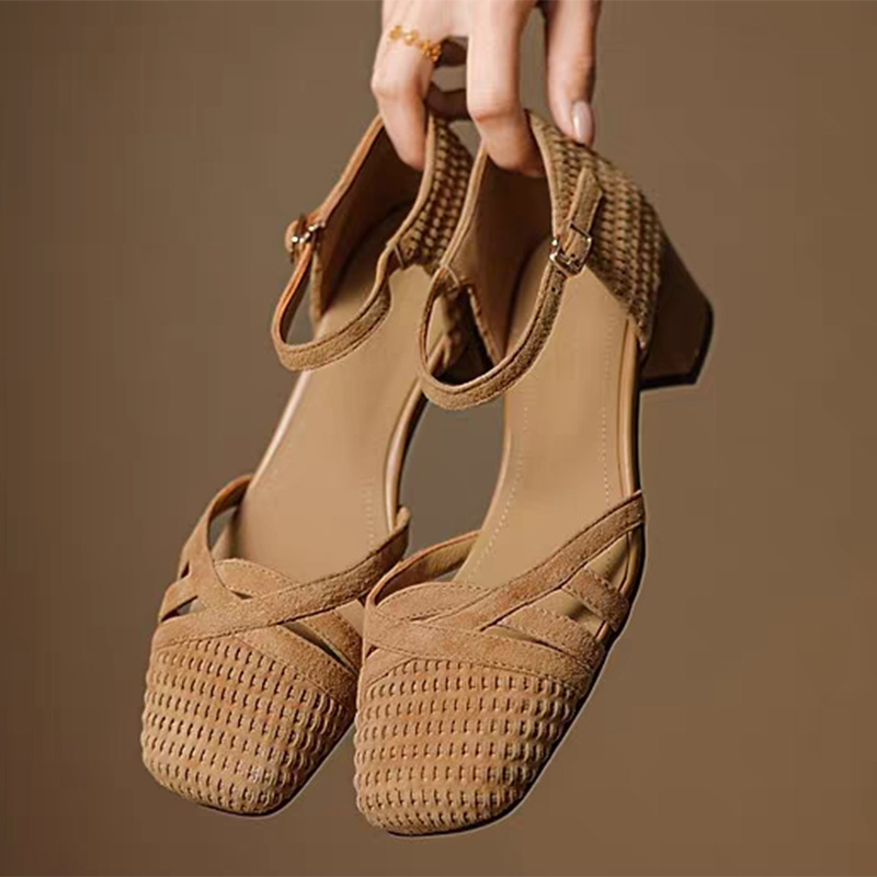 Retro Weave Hoge Hak Sandalen  - Women'S Shoes Veja recensie en prijs