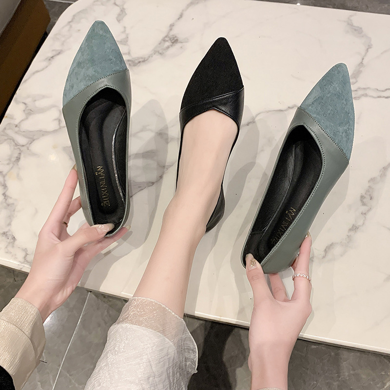 Platte zwarte leren schoenen v - Women Shoes Wedges recensie en prijs