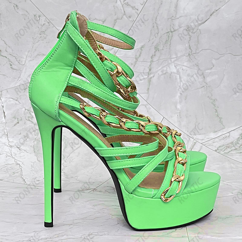 Rontic Nieuwe Collectie Vrouwe - Gold Chain Sandal recensie en prijs