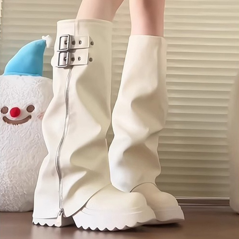 Punk Stijl Splicing Dikke Bode - Women'S Shoes For Fall recensie en prijs