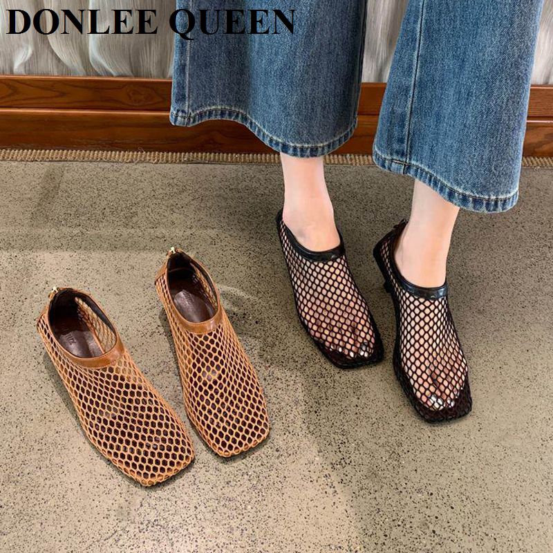 Vintage mesh muiltjes met vier - Women'S Shoes Kitten Heels recensie en prijs