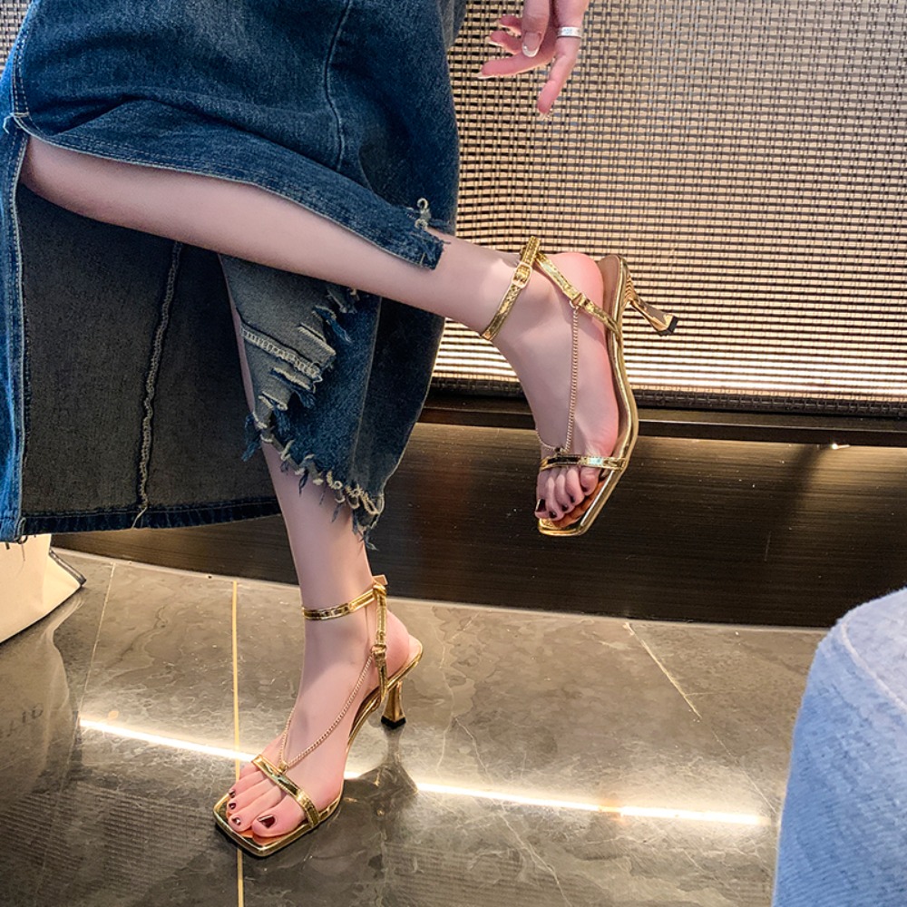 Gouden ketting sexy sandalen m - Gold Chain Sandal recensie en prijs
