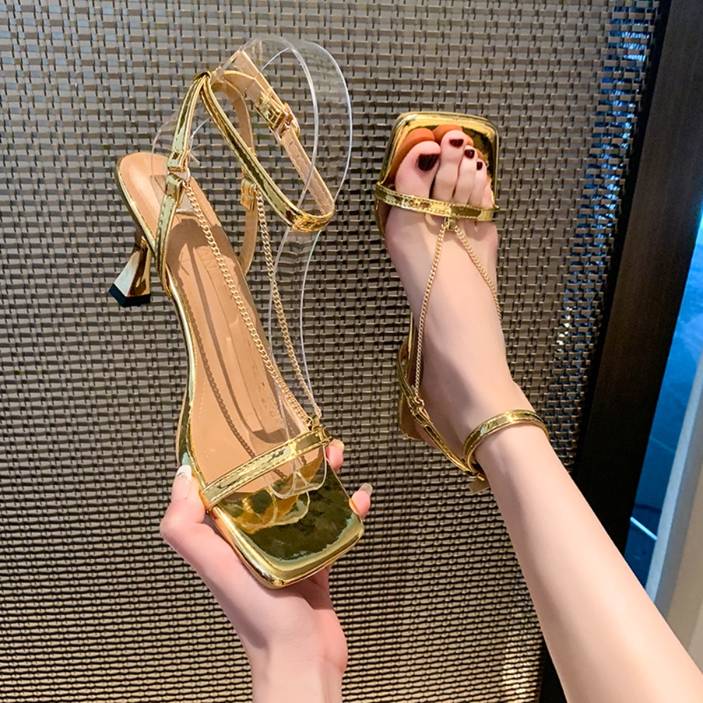 Gouden ketting sexy sandalen m - Gold Chain Sandal recensie en prijs
