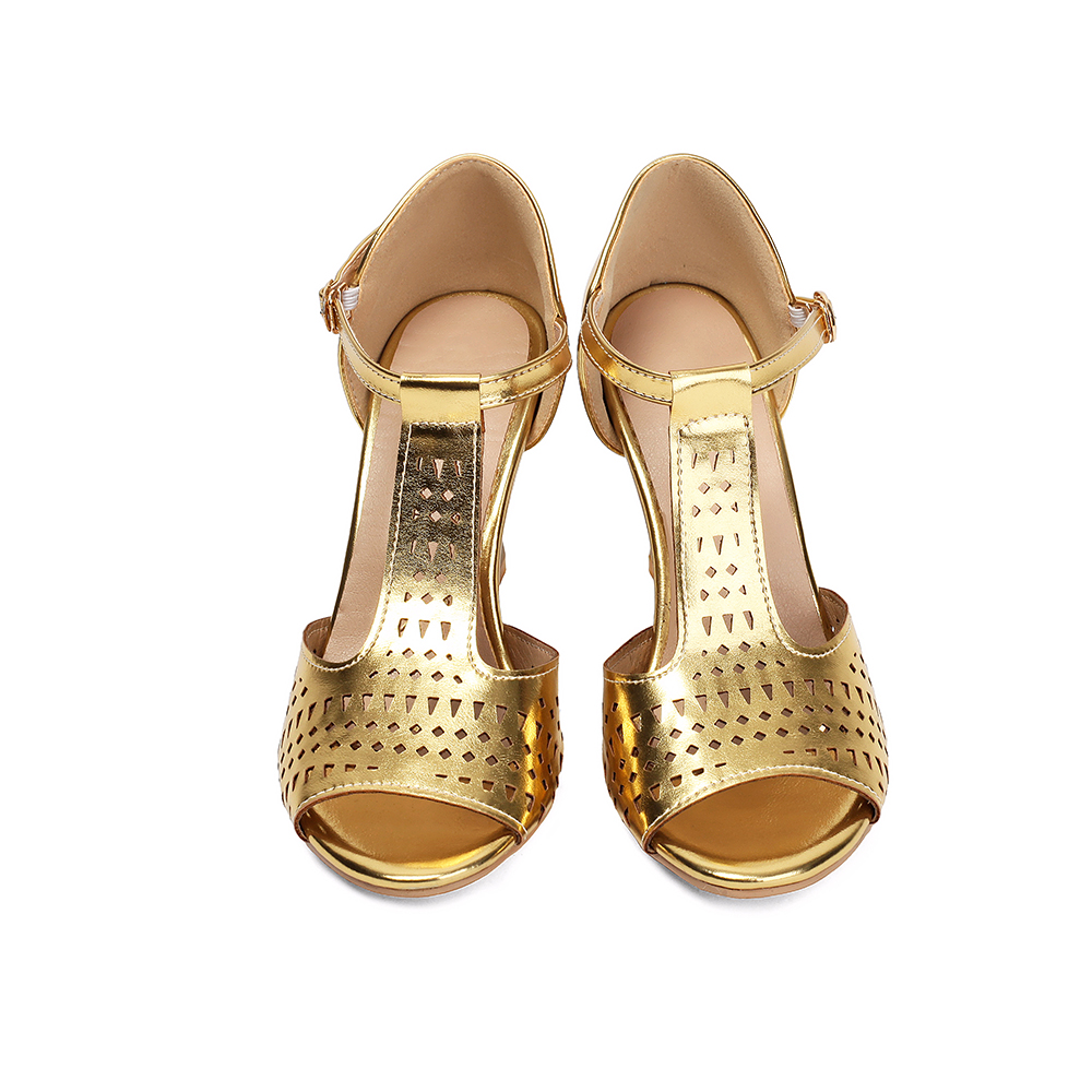 Ballroom Tango Latin dansschoe - Gold Chain Sandal recensie en prijs