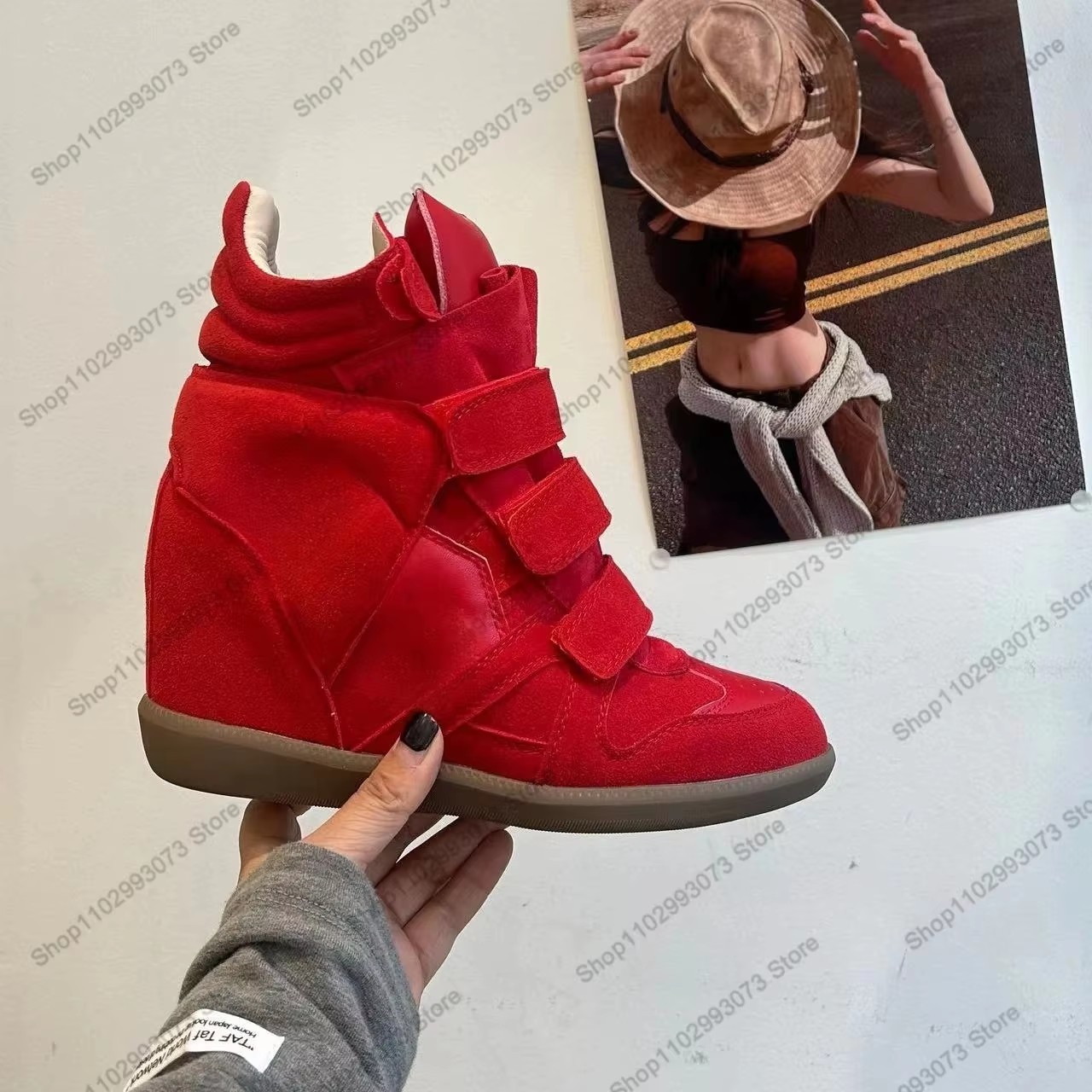 Dames Hoge sneakers met verbor - Women'S Shoes Casual Sneakers recensie en prijs